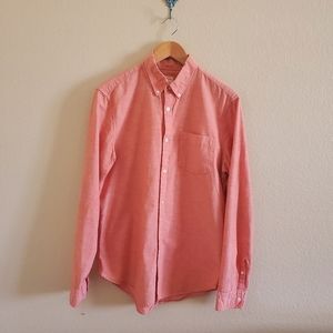 GAP coral button down shirt sz M